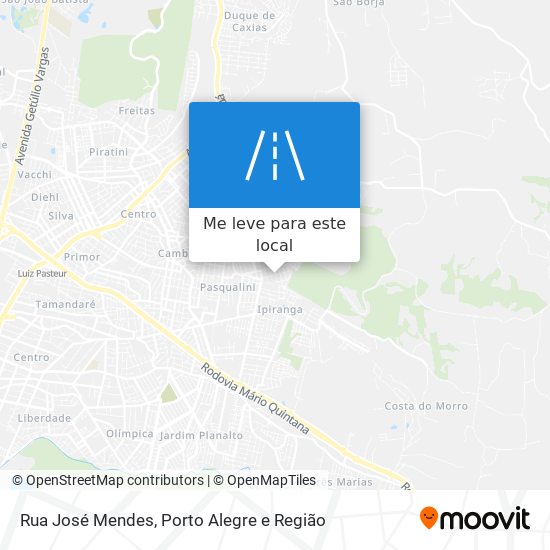 Rua José Mendes mapa