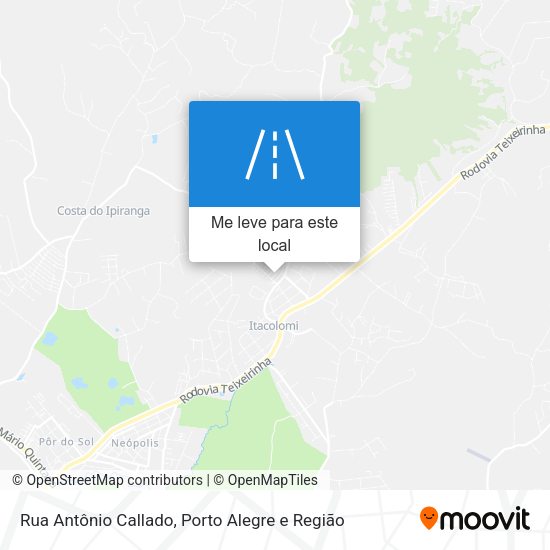 Rua Antônio Callado mapa