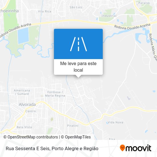 Rua Sessenta E Seis mapa