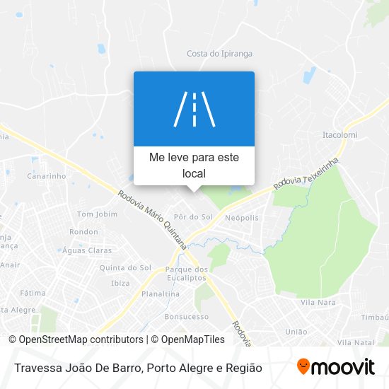 Travessa João De Barro mapa