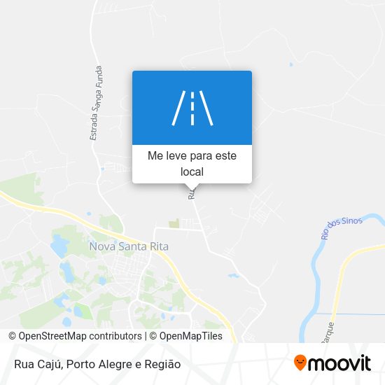Rua Cajú mapa