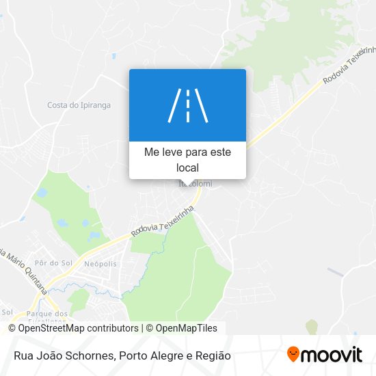 Rua João Schornes mapa
