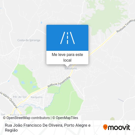 Rua João Francisco De Oliveira mapa