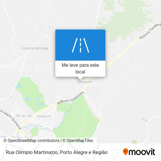 Rua Olímpio Martinazio mapa