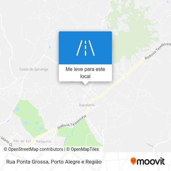 Rua Ponta Grossa mapa