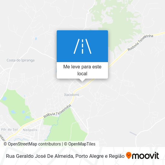 Rua Geraldo José De Almeida mapa
