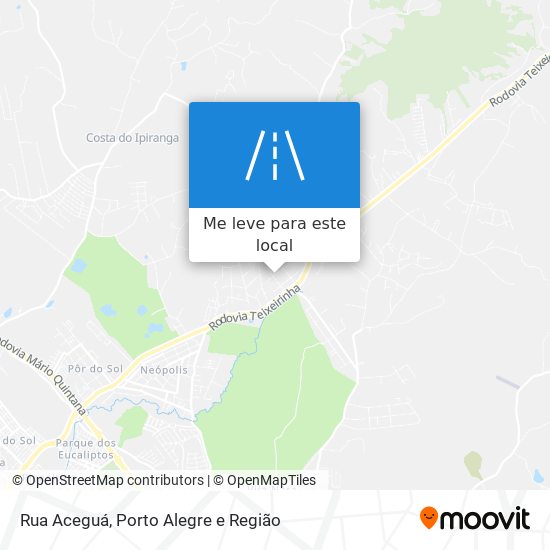 Rua Aceguá mapa