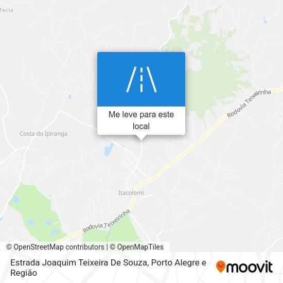 Estrada Joaquim Teixeira De Souza mapa