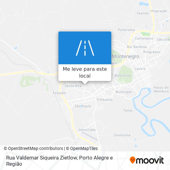Rua Valdemar Siqueira Zietlow mapa