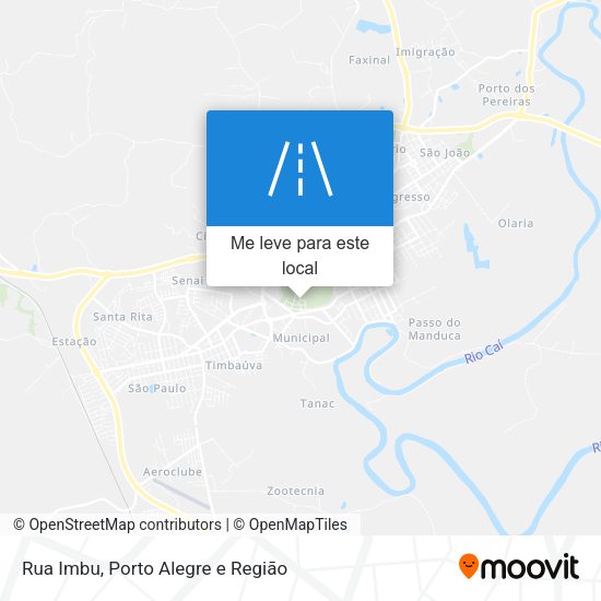 Rua Imbu mapa
