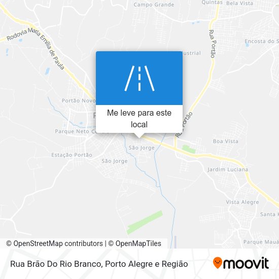 Rua Brão Do Rio Branco mapa