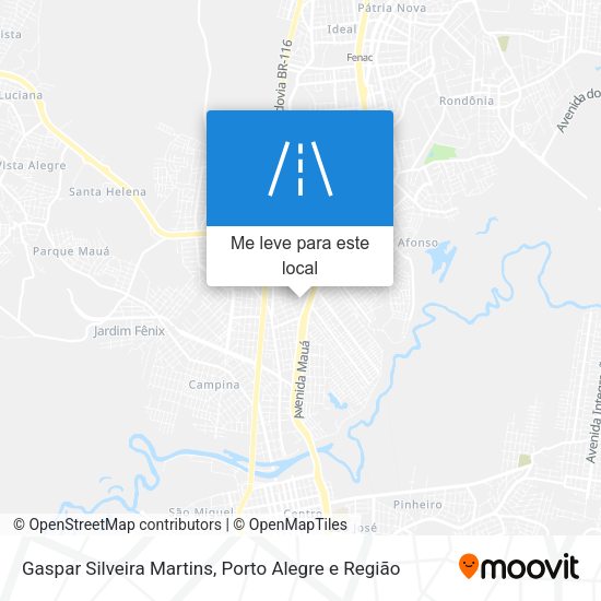 Gaspar Silveira Martins mapa