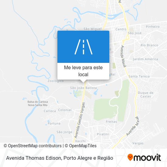 Avenida Thomas Edison mapa