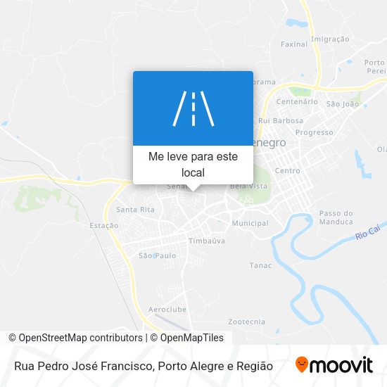Rua Pedro José Francisco mapa