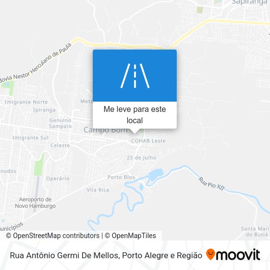 Rua Antônio Germi De Mellos mapa
