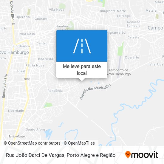Rua João Darci De Vargas mapa