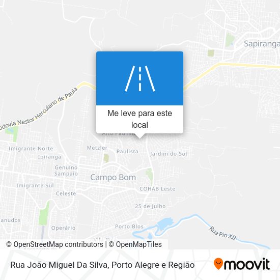 Rua João Miguel Da Silva mapa