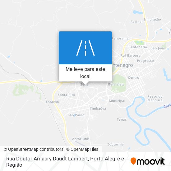 Rua Doutor Amaury Daudt Lampert mapa