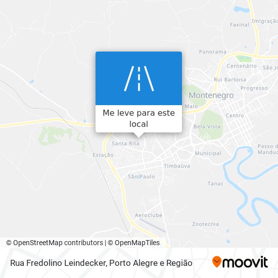 Rua Fredolino Leindecker mapa