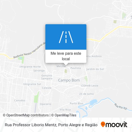 Rua Professor Liborio Mentz mapa