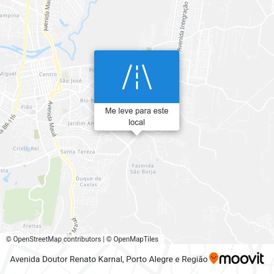 Avenida Doutor Renato Karnal mapa