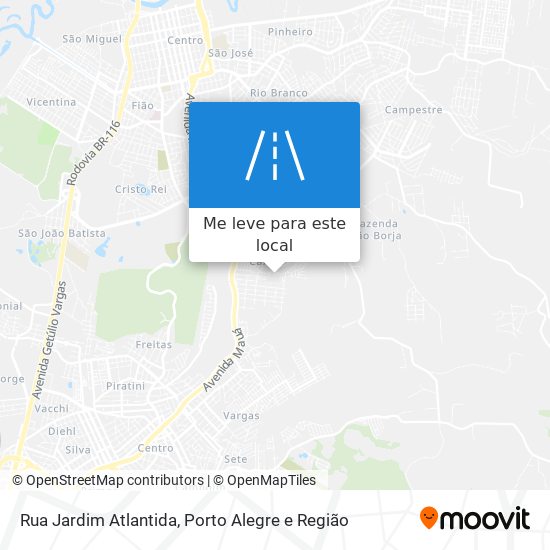 Rua Jardim Atlantida mapa