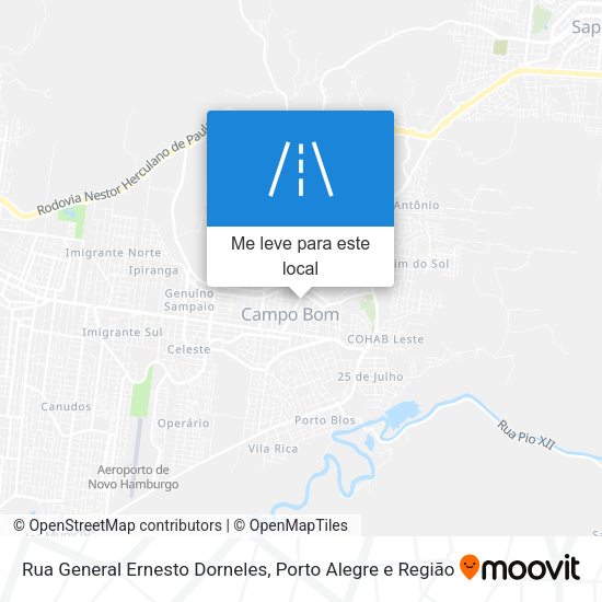 Rua General Ernesto Dorneles mapa