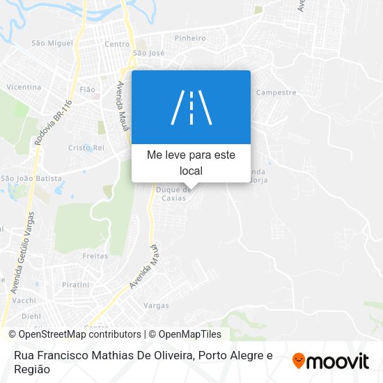 Rua Francisco Mathias De Oliveira mapa