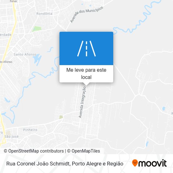Rua Coronel João Schmidt mapa