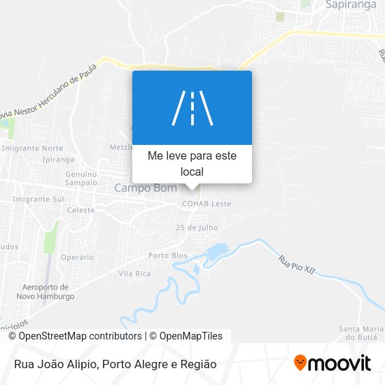 Rua João Alipio mapa
