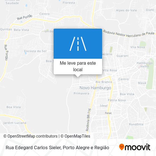 Rua Edegard Carlos Sieler mapa