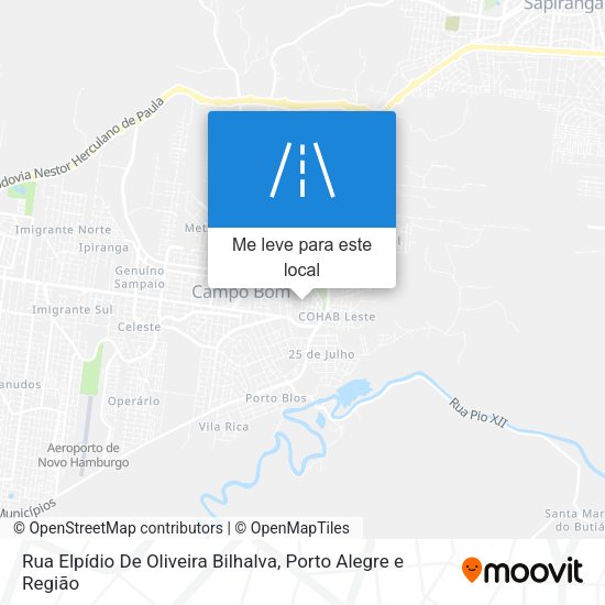 Rua Elpídio De Oliveira Bilhalva mapa