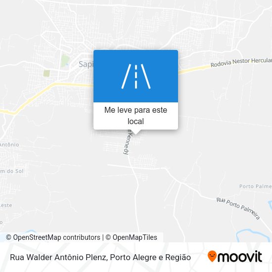 Rua Walder Antônio Plenz mapa