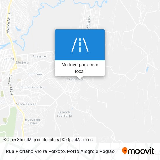Rua Floriano Vieira Peixoto mapa