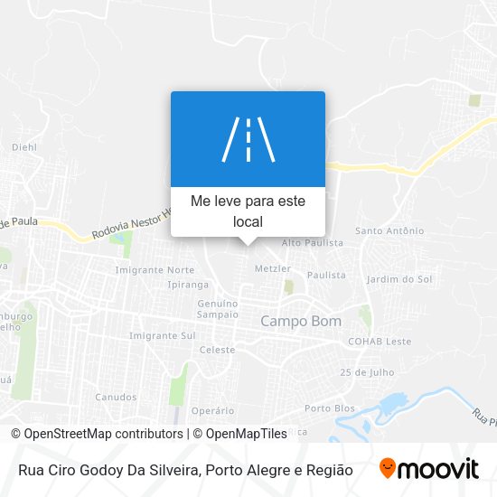 Rua Ciro Godoy Da Silveira mapa