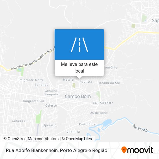 Rua Adolfo Blankenhein mapa