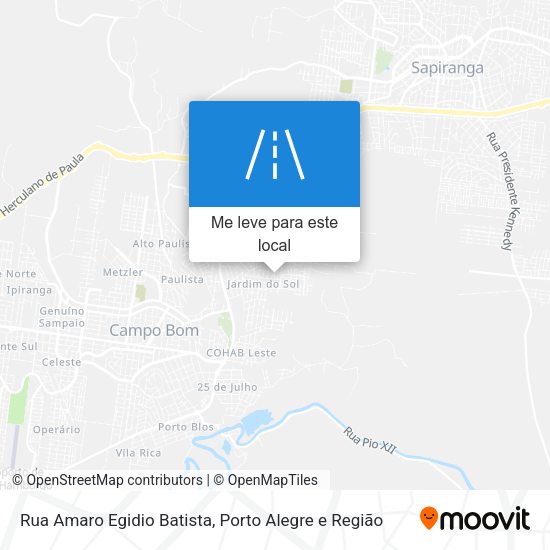 Rua Amaro Egidio Batista mapa