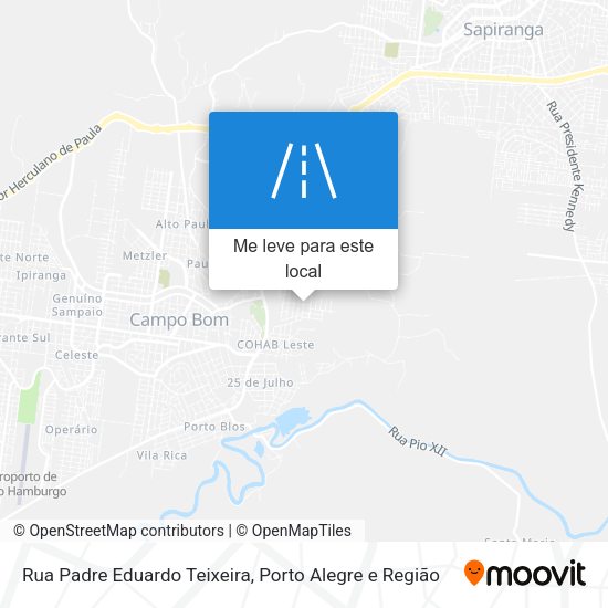 Rua Padre Eduardo Teixeira mapa