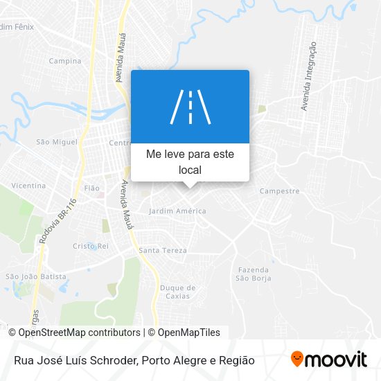 Rua José Luís Schroder mapa