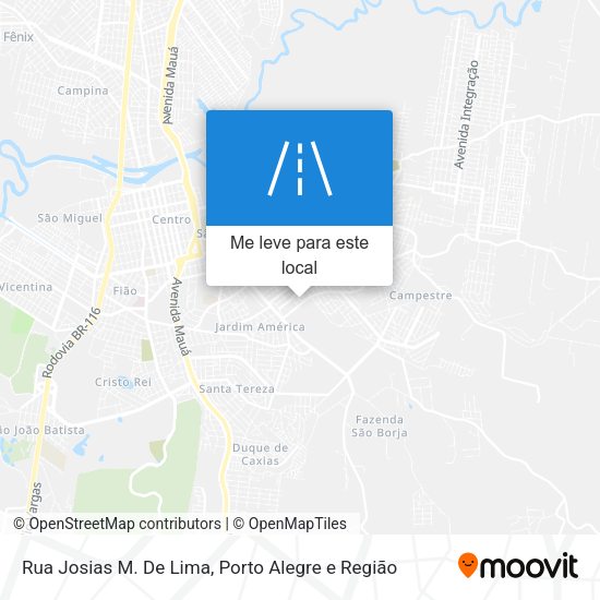 Rua Josias M. De Lima mapa