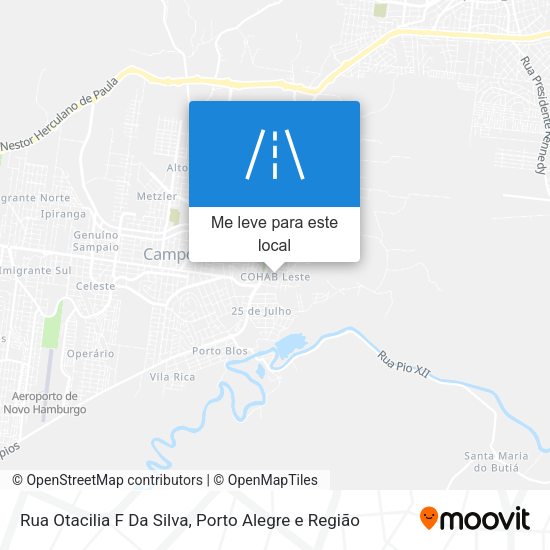 Rua Otacilia F Da Silva mapa