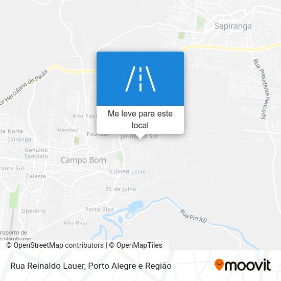 Rua Reinaldo Lauer mapa