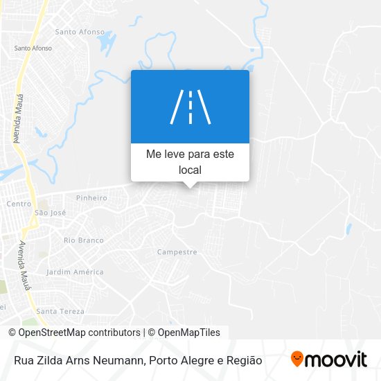 Rua Zilda Arns Neumann mapa