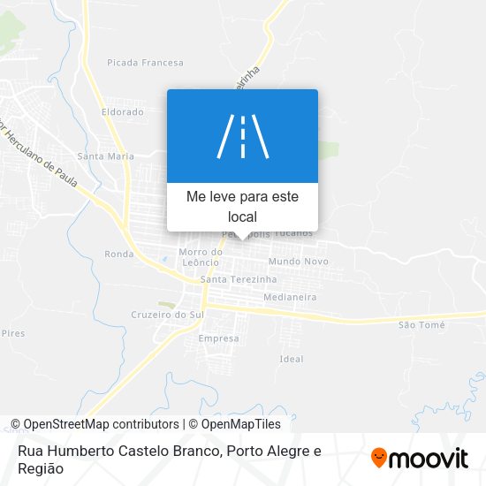 Rua Humberto Castelo Branco mapa