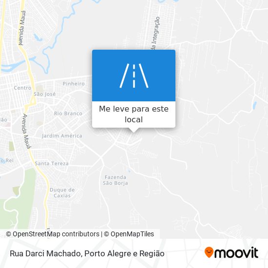 Rua Darci Machado mapa