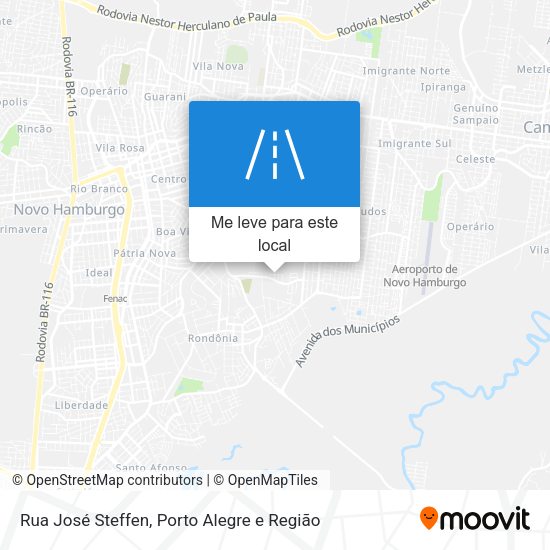 Rua José Steffen mapa