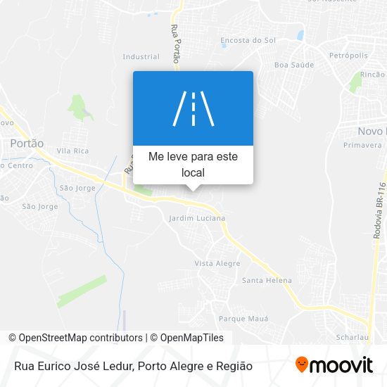 Rua Eurico José Ledur mapa