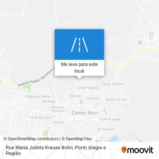 Rua Maria Julieta Krause Bohn mapa