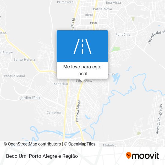 Beco Um mapa