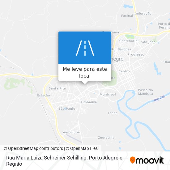 Rua Maria Luiza Schreiner Schilling mapa